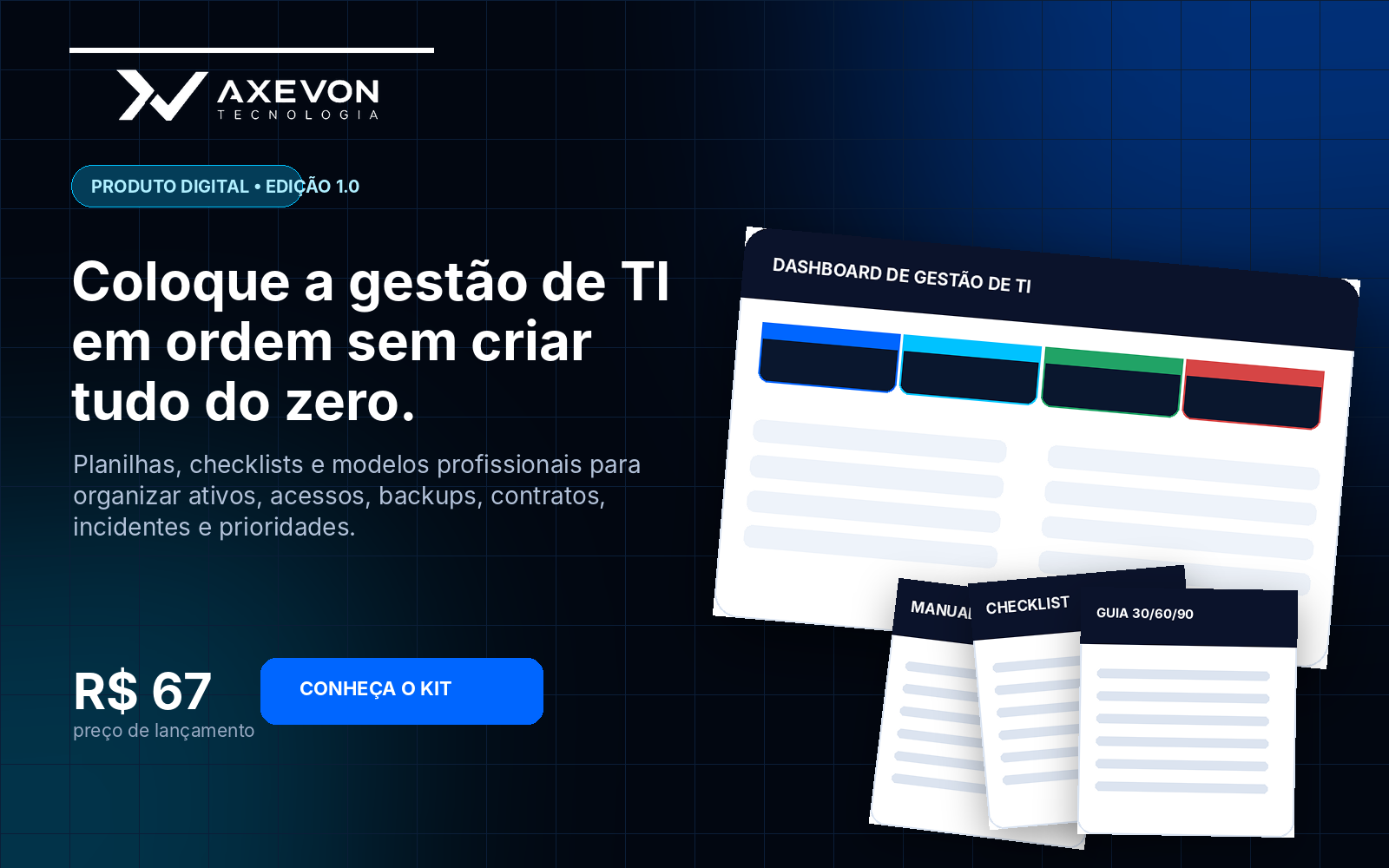 Apresentação do Kit Axevon de Gestão de TI